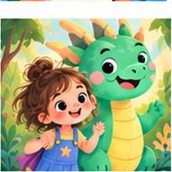 Sample page from Ava and the Brave Dragon