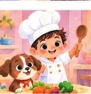 Sample page from Liam's Magical Kitchen