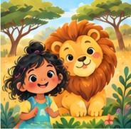 Sample page from Zara's Safari Adventure
